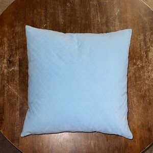 Sky Blue Quilted Pillow